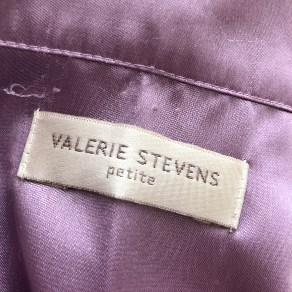 valerie stevens silky lavender sleep set - Picture 4 of 4